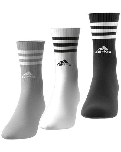 adidas Originals Lote de 3 pares de calcetines altos - Blanco