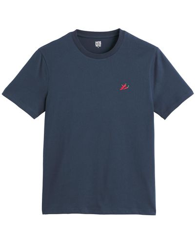 La Redoute Camiseta de manga corta con bordado - Azul