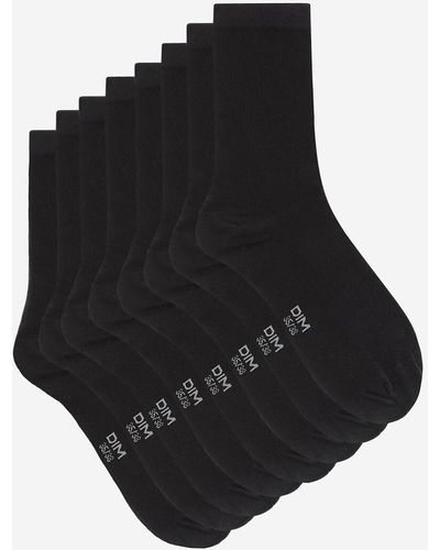 DIM Lote de 4 pares de calcetines de algodón - Negro