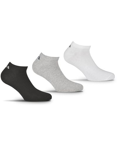 Fila Lote de 6 calcetines Invisible Plain - Blanco