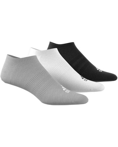 adidas Originals Lote de 3 pares de calcetines finos invisibles - Negro