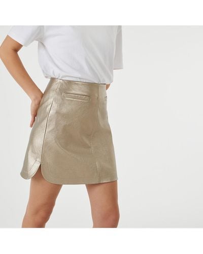 La Redoute Minifalda de piel sintética - Blanco