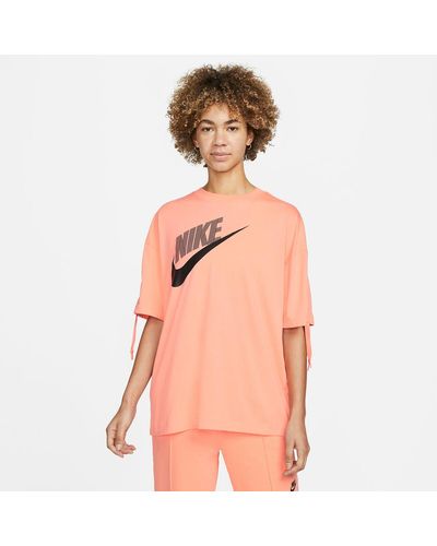Nike Camiseta de deporte de manga corta - Naranja