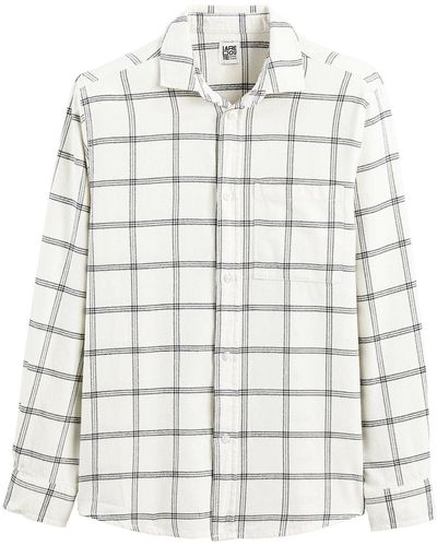 La Redoute Camisa oversize de cuadros - Blanco