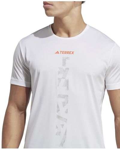 adidas Originals Camiseta de manga corta trail/running Terrex - Blanco