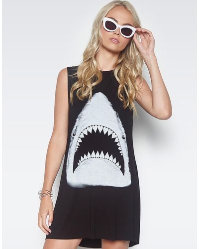 Lauren Moshi Deanna Shark Sleeveless Dress - Black