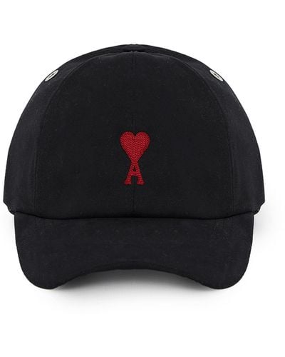 Ami Paris Ami De Coeur Hat - Black