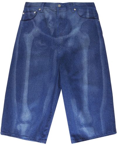 Off-White c/o Virgil Abloh Body Scan Bermuda Shorts - Blue
