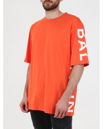 Balmain T-shirt oversize - Arancione