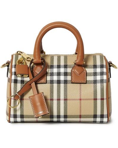 Burberry Bowling Check Mini Bag - Metallic