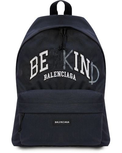 Balenciaga Explorer Be Kind Backpack - Blue