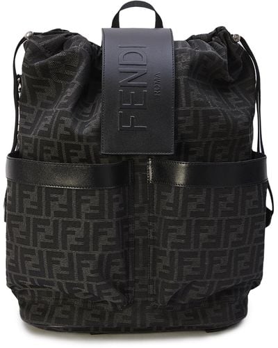 Fendi Strike Medium Backpack - Black