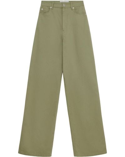 Loewe Cotton Drill Trousers - Green