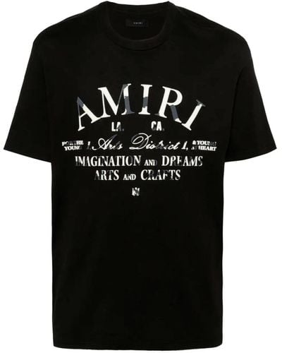 Amiri Tshirt Distressed Arts District - Nero