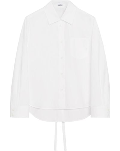 Loewe Trapeze Shirt In Cotton - White
