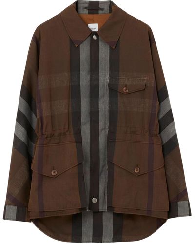 Burberry Field Check Jacket - Brown