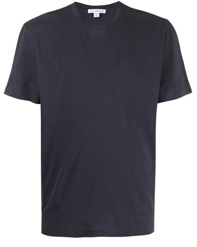 James Perse Charcoal Cotton T-shirt - Blue