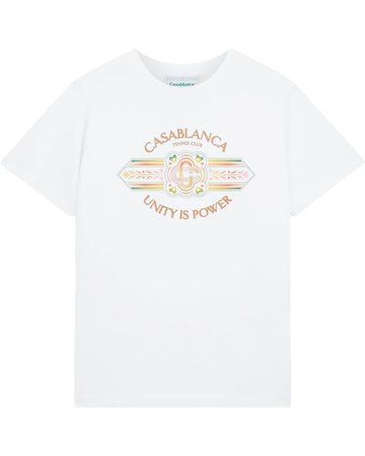 Casablancabrand Unity Is Power Tshirt - White