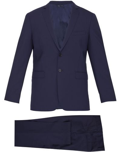 Tonello Wool Twopiece Suit - Blue
