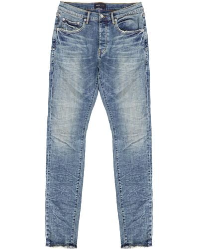 Purple Brand Jeans slim in denim - Blu