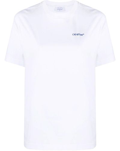 Off-White c/o Virgil Abloh Tshirt Diag Tab - Bianco