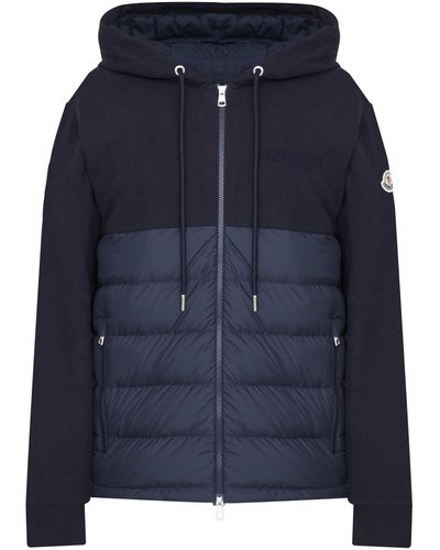 Moncler Felpa imbottita con cappuccio - Blu