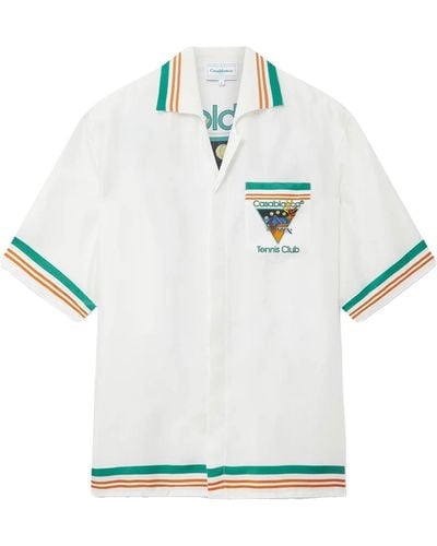Casablanca Tennis Club Icon Shirt - White