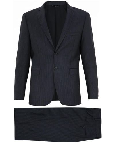 Tonello Wool Pinstripe Suit - Blue