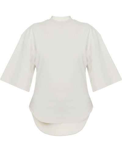 The Attico T-shirt con fiocco - Bianco