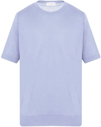 John Smedley Kempton Tshirt - Blue