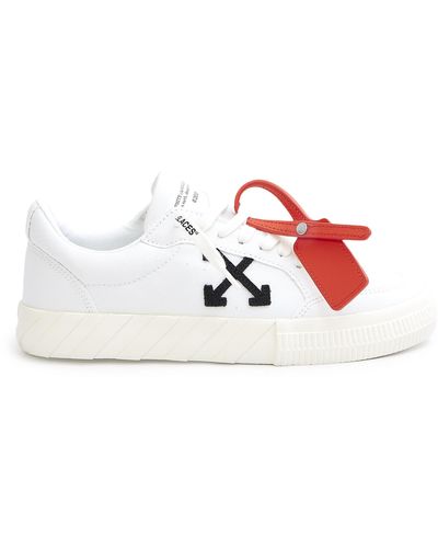Off-White c/o Virgil Abloh Canvas Low Vulcanized Trainers - White
