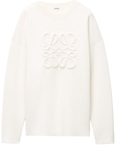 Loewe Anagram Sweater - White