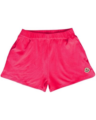 Moncler Terry Cloth Shorts - Red