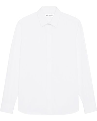 Saint Laurent Yves Collar Shirt - White