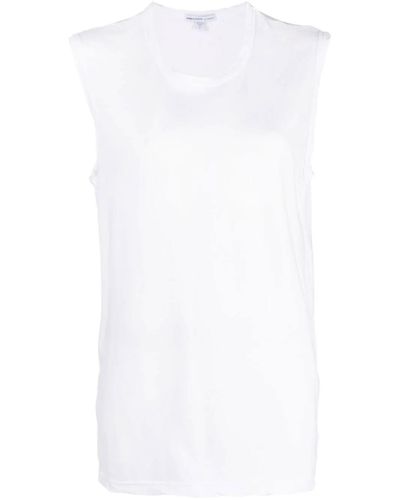 James Perse Cotton Sleeveless T-shirt - White