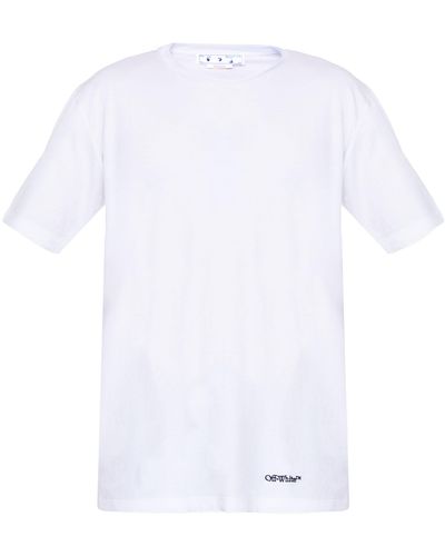 Off-White c/o Virgil Abloh Scribble Diagonal Oversized T-shirt In White/black
