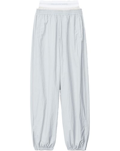 Alexander Wang Track Trousers With Prestyled Underwear - White