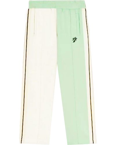 Palm Angels Pantaloni Della Tuta Hunter Colorblock - Verde
