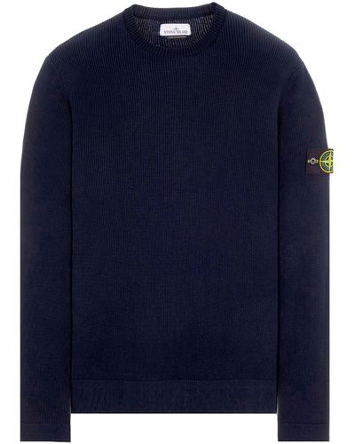 Stone Island Cotton Sweater - Blue