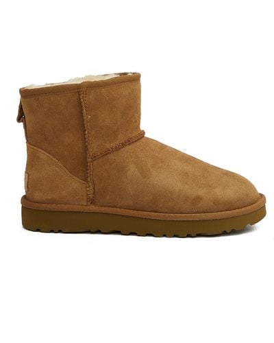 UGG Classic Mini Ii Chestnut-coloured Ankle Boots - Brown