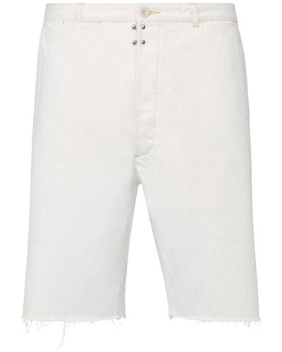 Maison Margiela Cotton Denim Shorts - White