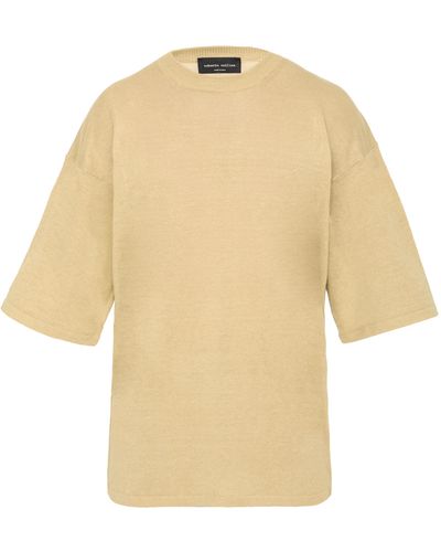 Roberto Collina Linen Jumper - Natural