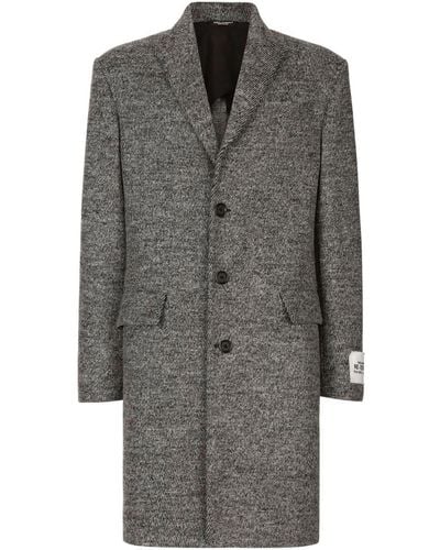Dolce & Gabbana Re Edition Wool Coat - Gray