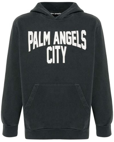 Palm Angels Pa City Hoodie - Black