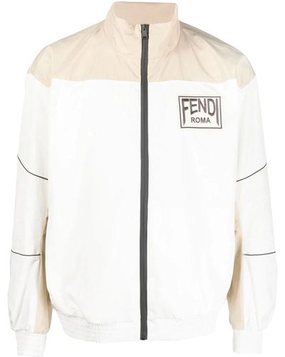Fendi Track Jacket With Logo - White