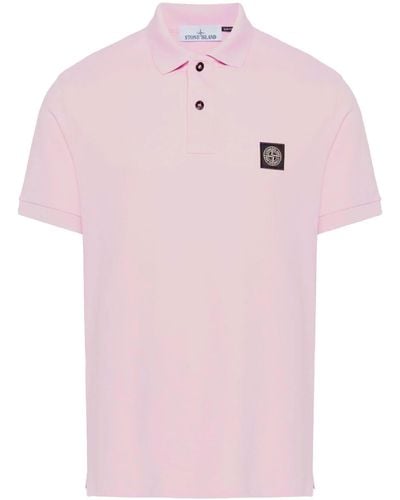 Stone Island Cotton Polo Shirt - Pink