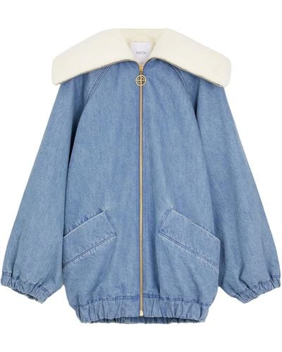 Patou Oversized Denim Jacket - Blue
