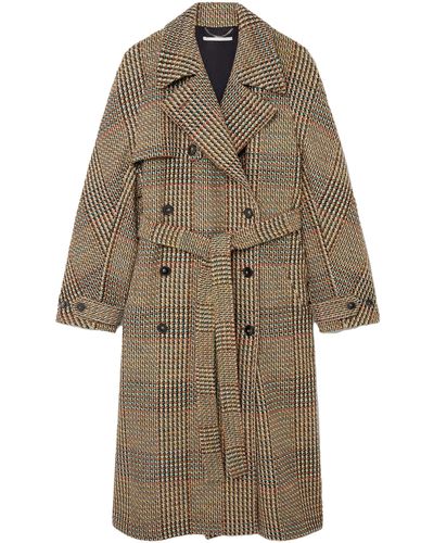 Stella McCartney Double-breasted Wool-blend Trench Coat - Natural