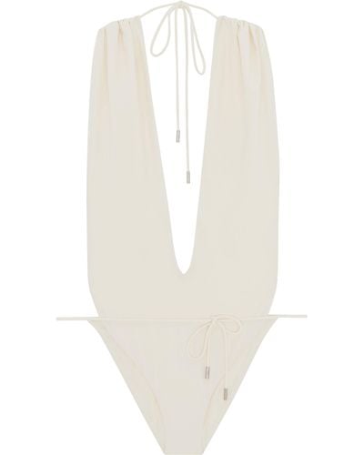 Saint Laurent Onepiece Swimsuit - White