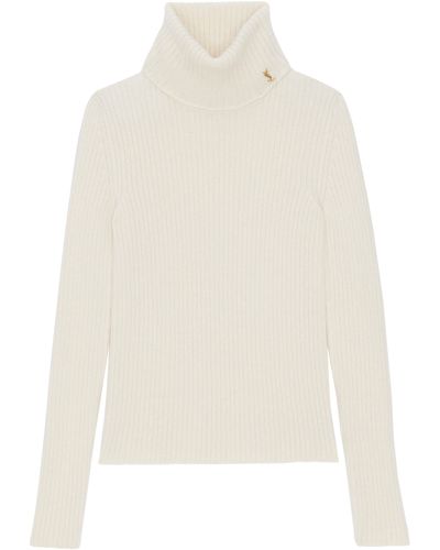 Saint Laurent Turtleneck Sweater - White